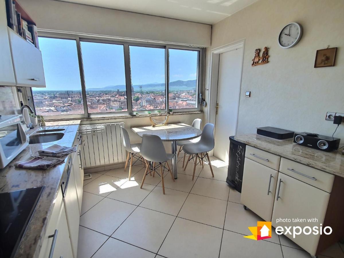 Bel Appartement Avec Vue Splendide Sur Toute La Ville De Colmar - Parking Gratuit Kültér fotó