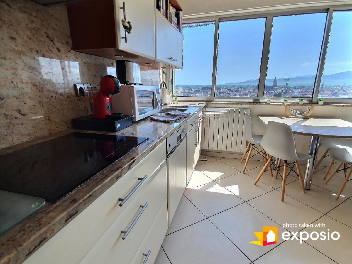 Bel Appartement Avec Vue Splendide Sur Toute La Ville De Colmar - Parking Gratuit Kültér fotó