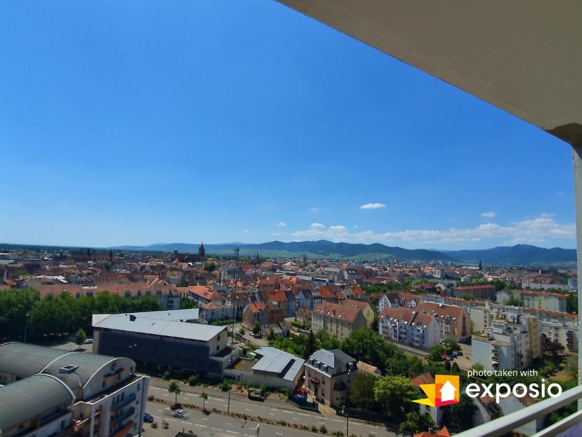 Bel Appartement Avec Vue Splendide Sur Toute La Ville De Colmar - Parking Gratuit Kültér fotó