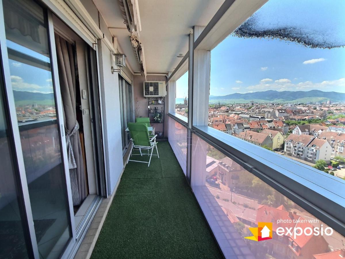 Bel Appartement Avec Vue Splendide Sur Toute La Ville De Colmar - Parking Gratuit Kültér fotó