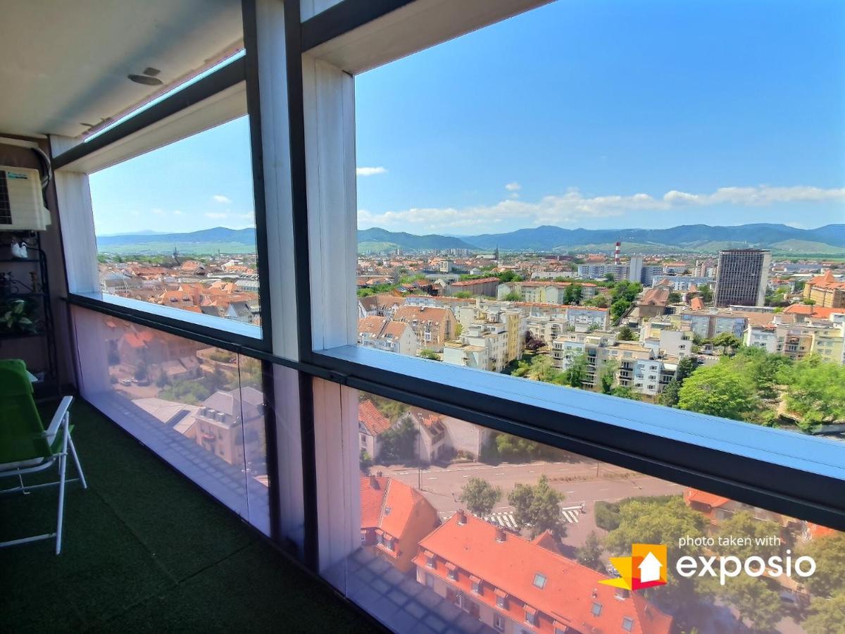 Bel Appartement Avec Vue Splendide Sur Toute La Ville De Colmar - Parking Gratuit Kültér fotó