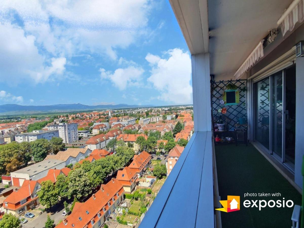 Bel Appartement Avec Vue Splendide Sur Toute La Ville De Colmar - Parking Gratuit Kültér fotó