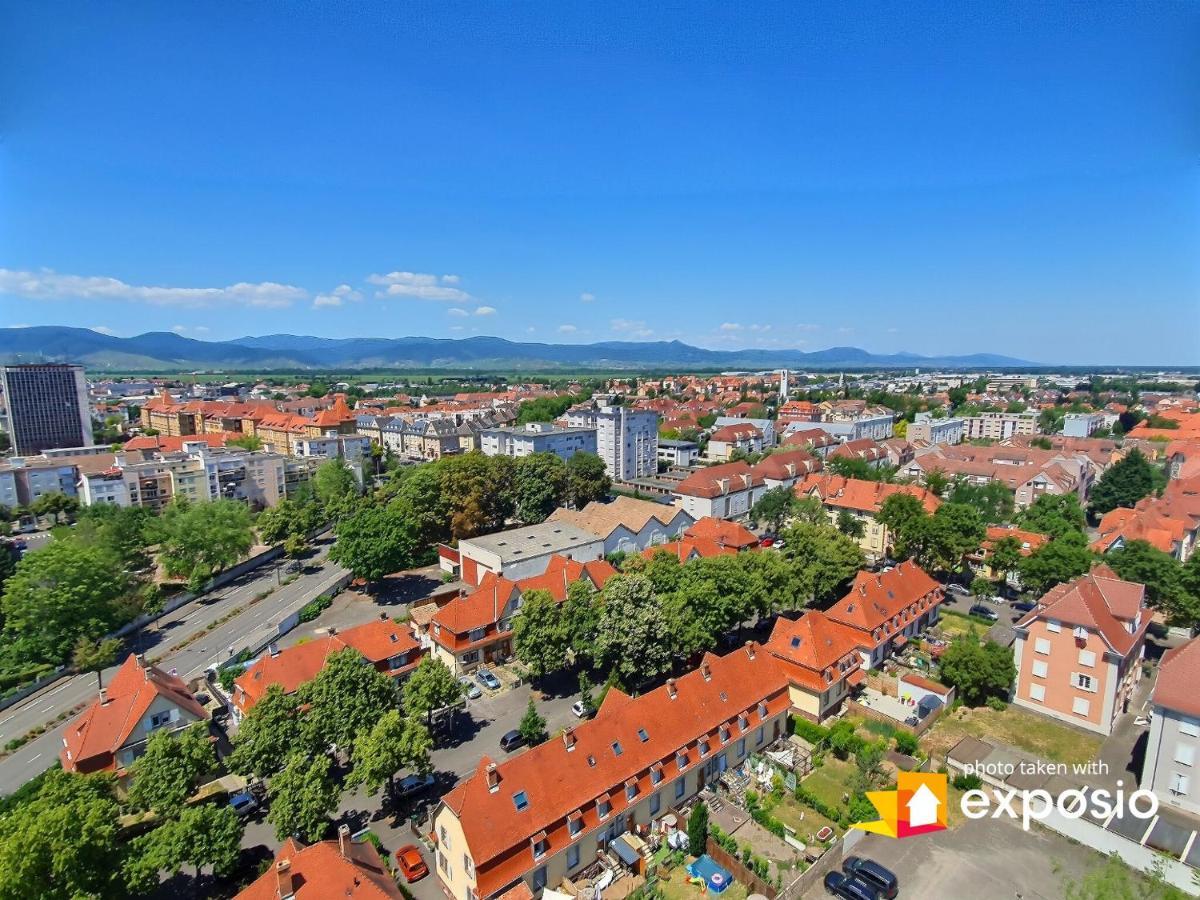 Bel Appartement Avec Vue Splendide Sur Toute La Ville De Colmar - Parking Gratuit Kültér fotó